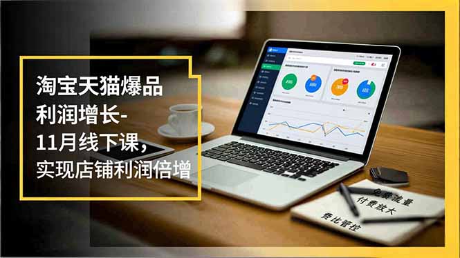 淘宝天猫爆品利润增长-11月线下课,免费流量、付费放大、费比管控,实现店铺利润倍增-小行网创