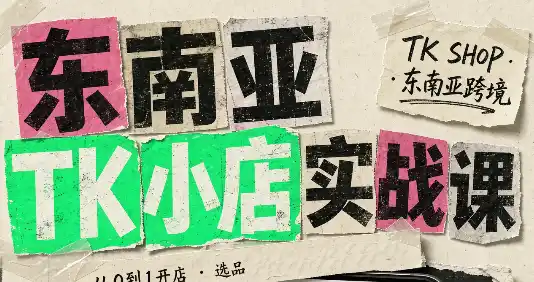 东南亚TK小店实战课(基础+进阶)-小行网创
