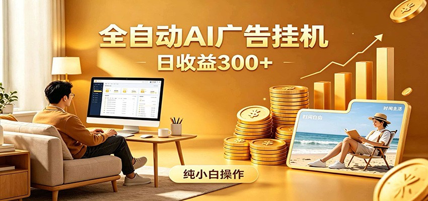AI风口项目，全程解放双手，后台自动运行赚取收益，每天稳定收益300+-小行网创