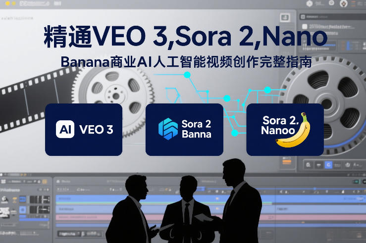 精通VEO 3，Sora 2，Nano Banana商业AI人工智能视频创作完整指南-小行网创