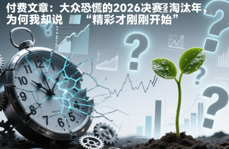 付费文章：大众恐慌的2026决赛淘汰年，为何我却说“精彩才刚刚开始”？-小行网创