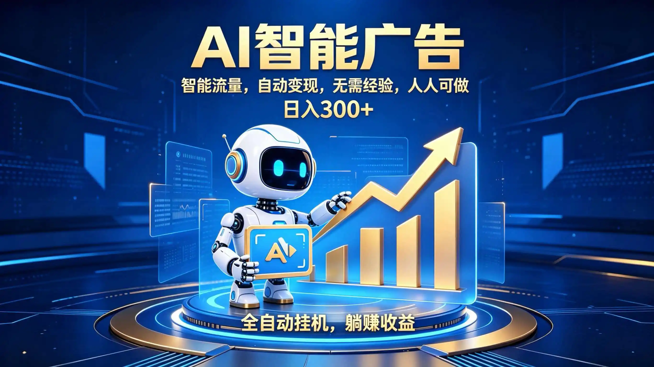 轻资产新赛道,全自动AI广告,打造持续收益-小行网创