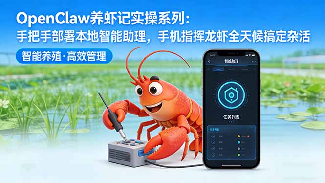 OpenClaw养虾记实操系列-更新:手把手部署本地智能助理,手机指挥龙虾全天候搞定杂活-小行网创