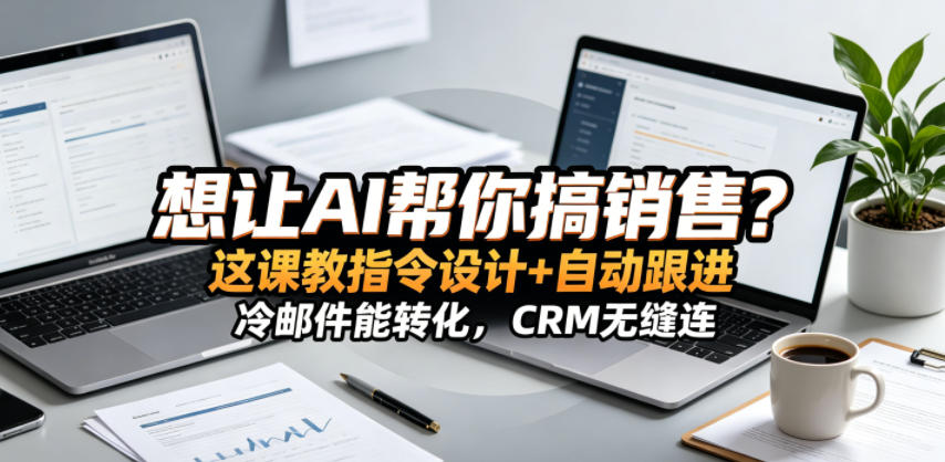 想让AI帮你搞销售?这课教指令设计+自动跟进,冷邮件能转化,CRM无缝连!【原创双语字幕】-小行网创