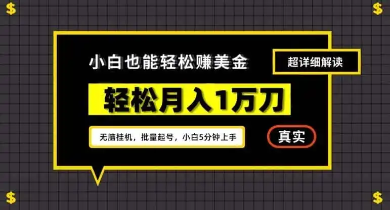 谷歌看广告撸美金2.0，无脑挂机，多号操作，月入1万刀【揭秘】-小行网创
