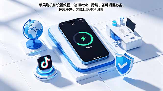 苹果刷机和设置教程,做Tiktok、跨境、各种项目必备,环境干净,才能杜绝不利因素-小行网创