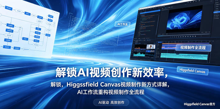解锁AI视频创作新效率,Higgsfield Canvas视频制作新方式详解,AI工作流重构视频制作全流程-小行网创