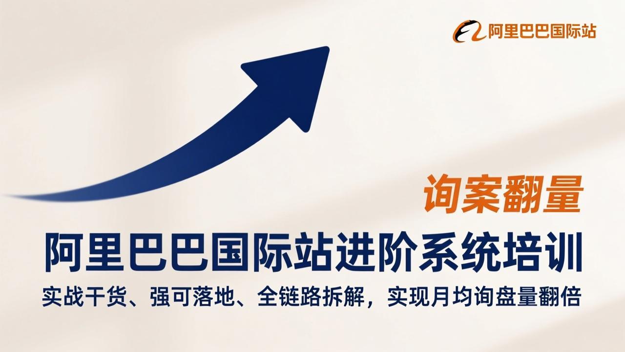 阿里巴巴国际站进阶系统培训，实战干货、强可落地、全链路拆解，实现月均询盘量翻倍-小行网创