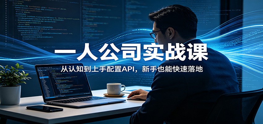 一人公司实战课：从认知到上手配置API，新手也能快速落地-小行网创