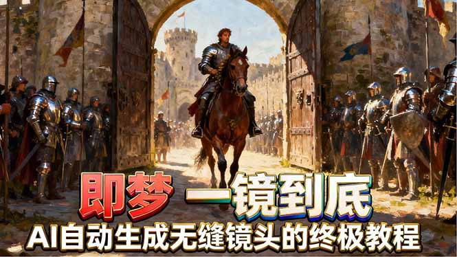 即梦AI一镜到底终极教程，智能补帧+运镜技巧，AI自动生成无缝丝滑长镜头高效出片-小行网创