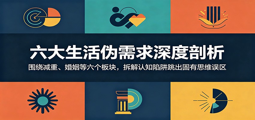 六大生活伪需求深度剖析：围绕减重、婚姻等六个板块，拆解认知陷阱跳出固有思维误区-小行网创
