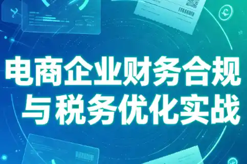 电商企业财务合规与税务优化实战-小行网创