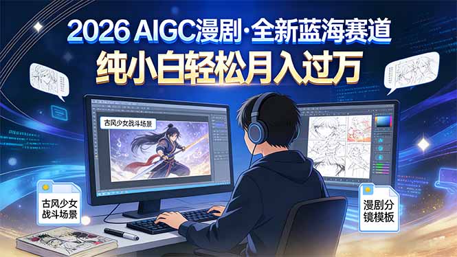 2026年全新蓝海赛道，纯小白轻松月入过万-小行网创