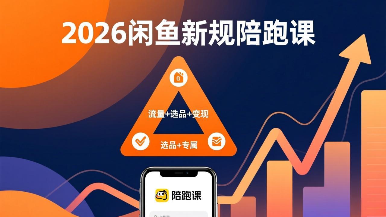 2026闲鱼高阶陪跑课全新上线，带你吃透新规玩转选品流量，从零搭建稳定变现盈利体系-小行网创