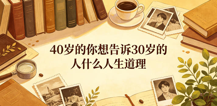 公众号付费文章：40岁的你想告诉30岁的人什么人生道理？-小行网创