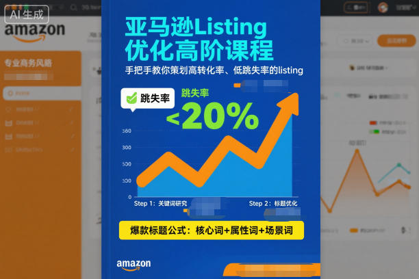 亚马逊Listing优化高阶课程，手把手教你策划高转化率、低跳失率的listing-小行网创
