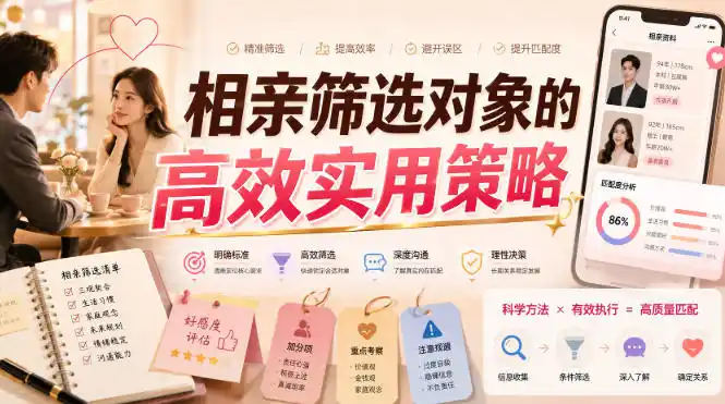 付费文章:相亲筛选对象的高效实用策略-小行网创