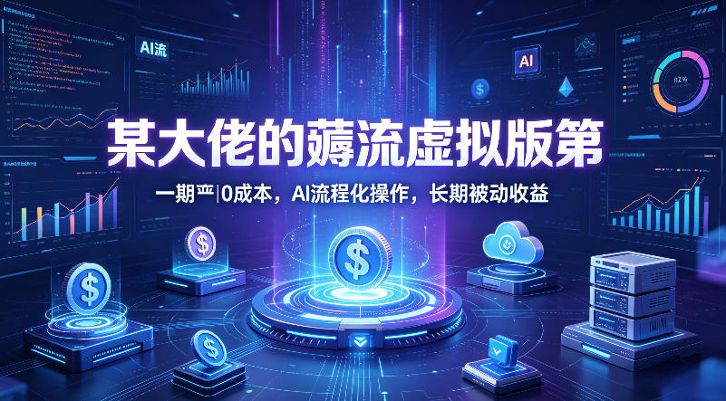 某大佬的薅流虚拟版第一期丨0成本，AI流程化操作，长期被动收益-小行网创