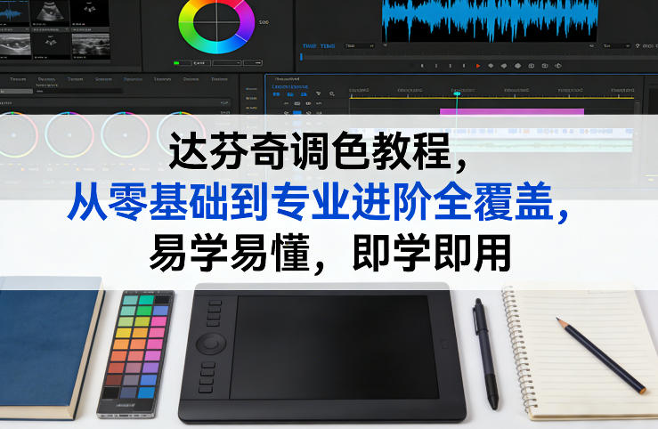 达芬奇调色教程，从零基础到专业进阶全覆盖，易学易懂，即学即用-小行网创