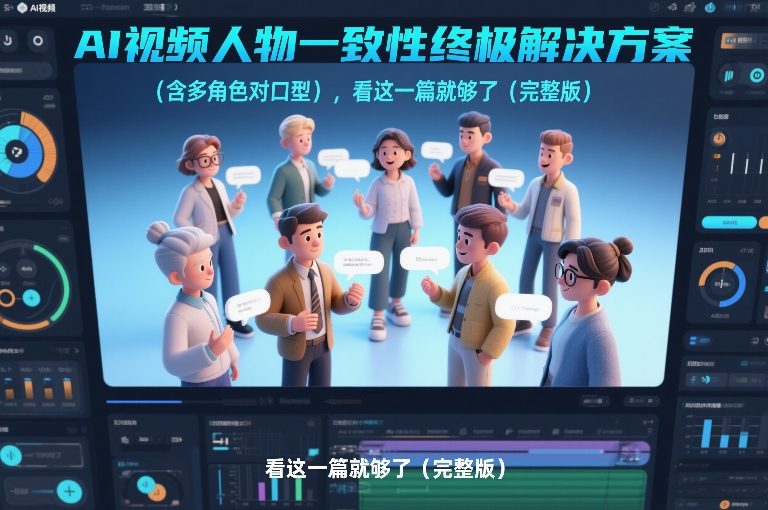 AI视频人物一致性终极解决方案(含多角色对口型)，看这一篇就够了(完整版)-小行网创