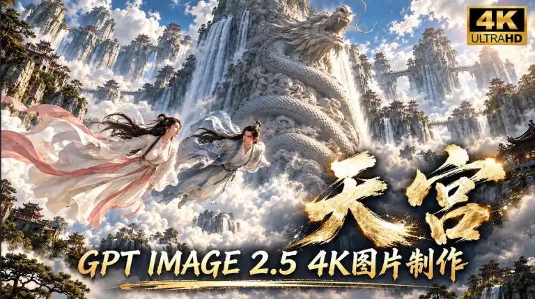 GPT Image 2.5实测！4K到底多清楚？皮肤、手指、修图与天宫场景全面测试-小行网创