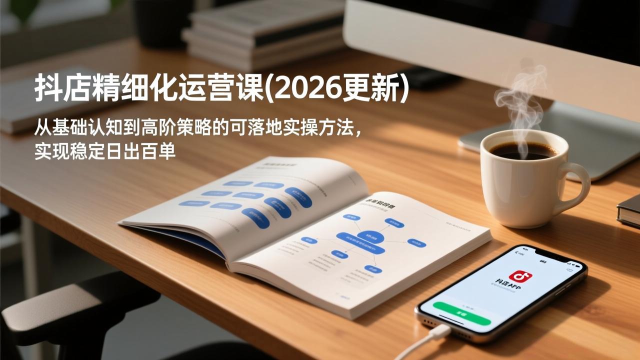 抖店精细化运营课(2026更新-小行网创