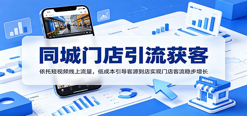 同城门店引流获客：依托短视频线上流量，低成本引导客源到店实现门店客流稳步增长-小行网创
