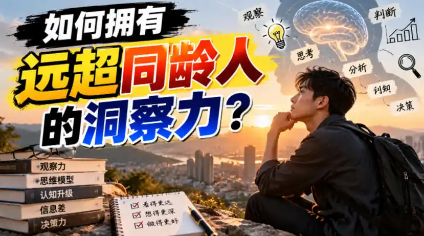 付费文章：如何拥有远超同龄人的洞察力？-小行网创